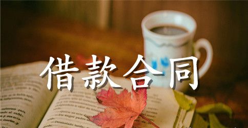 公司借款合同的范本标准的