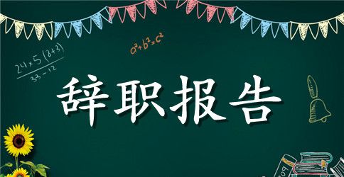 开发技术人员的辞职报告