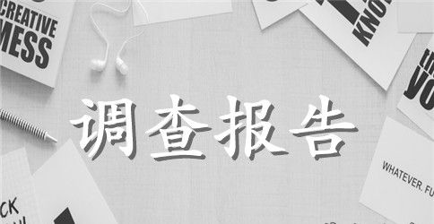 简析调查报告的标准写法