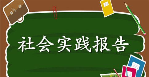 大学生暑假实践报告范文3篇
