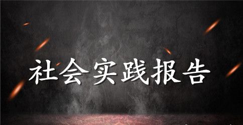 小区居民社会实践调查报告范文