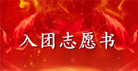 2023年初二学生入团志愿书格式