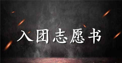 8月初中生入团志愿书600字
