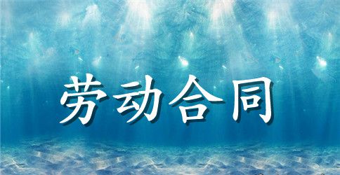 标准劳动合同中英文版