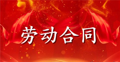 正规公司正式劳动合同范本