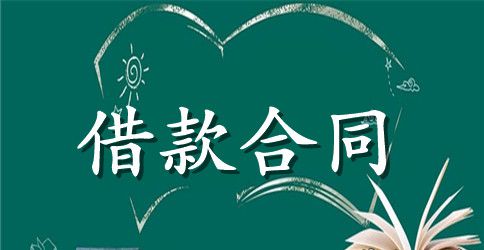 精选借款合同模板集合10篇