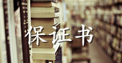 工作保证书范文450字