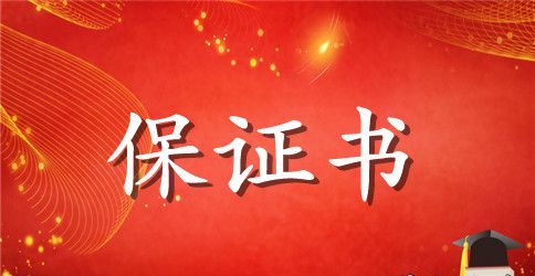 公司安全工作保证书