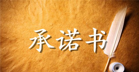 【精华】安全承诺书四篇