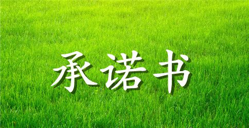 信用承诺书