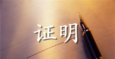 个人工作证明的