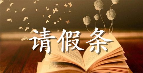 春节探亲请假条